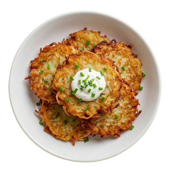 Картофельные драники, румяные