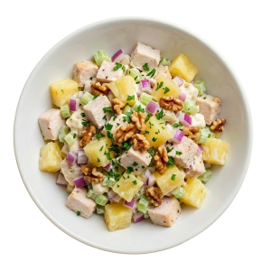 Салат с курицей и ананасом